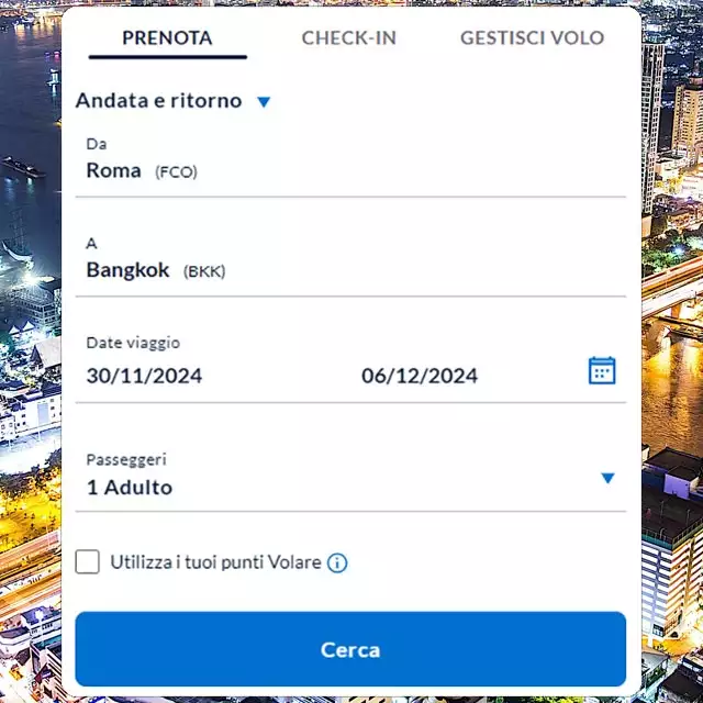 Il volo Roma-Bangkok di ITA Airways