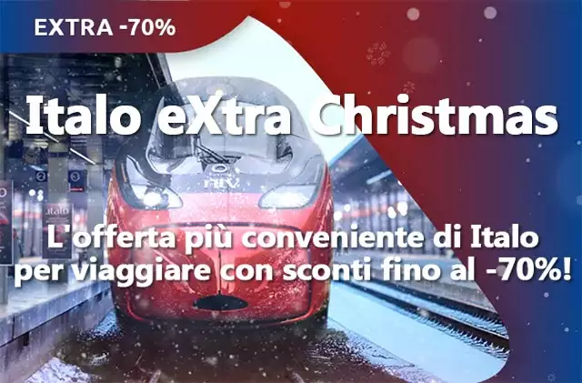 Italo eXtra Christmas: offerte per risparmiare fino al 70% sui biglietti