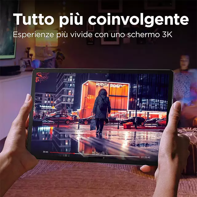 Il design del tablet Lenovo Tab P12