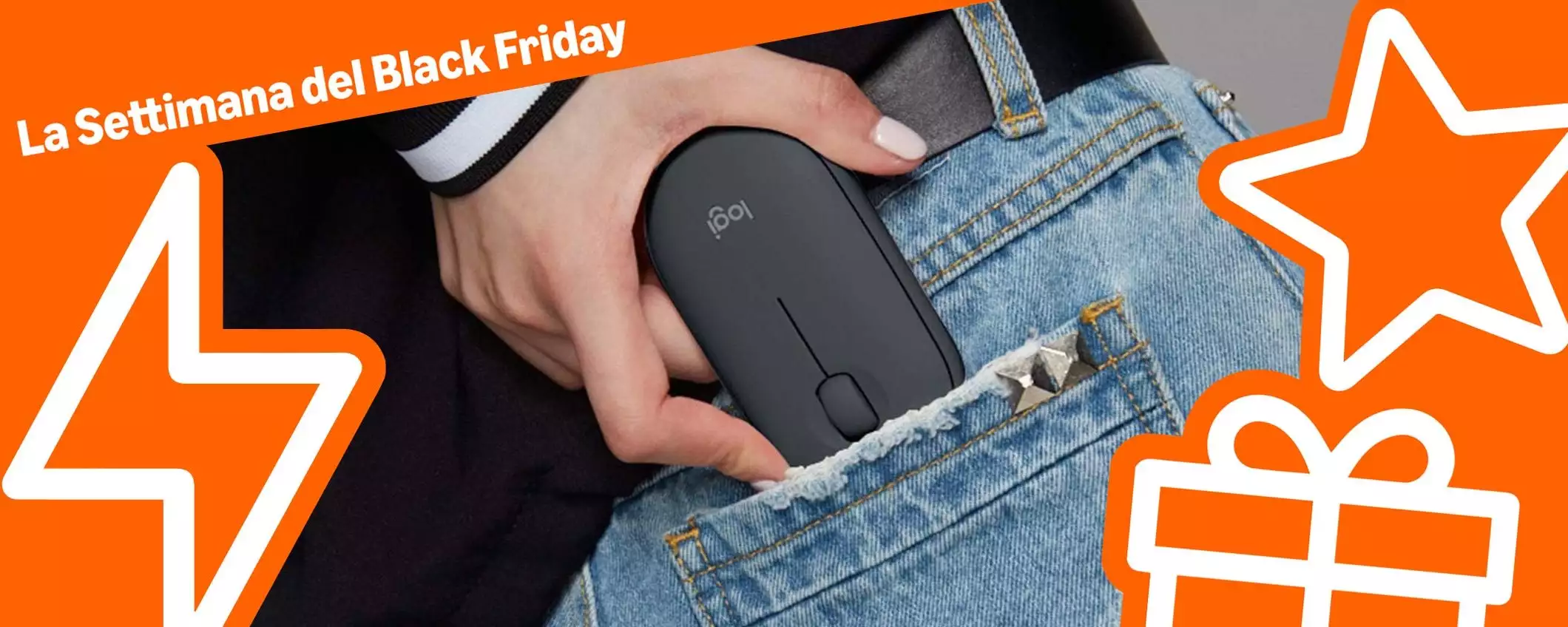 Mouse wireless Logitech Pebble a METÀ PREZZO: è Black Friday