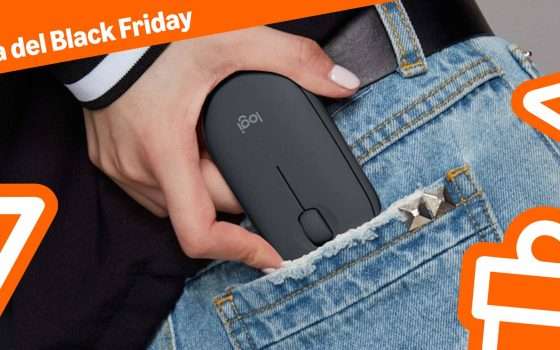 Mouse wireless Logitech Pebble a METÀ PREZZO: è Black Friday