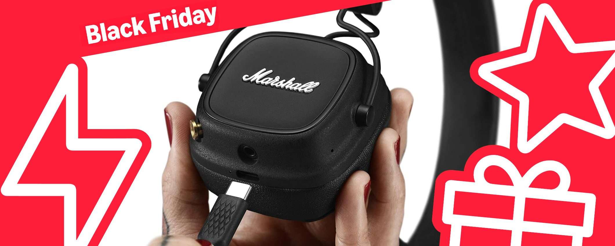 Black Friday: cuffie wireless Marshall a -53% (MINIMO STORICO)