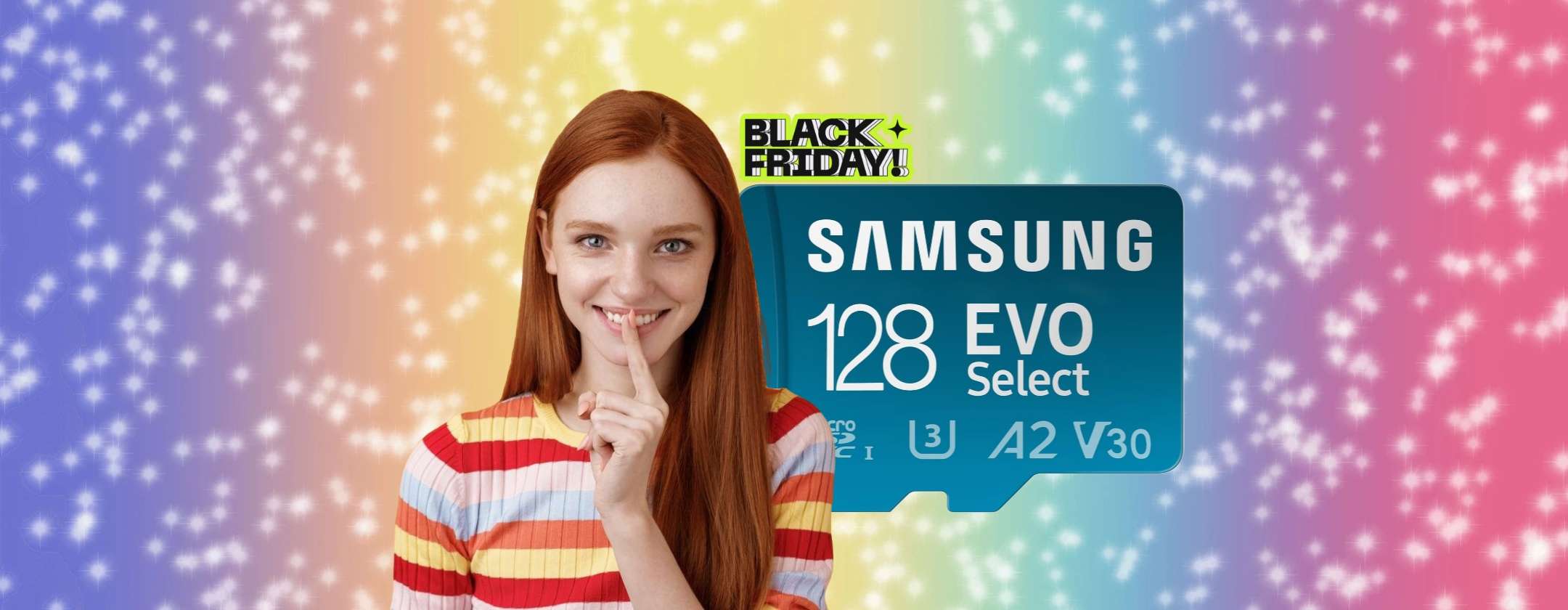 MicroSD Samsung 128GB al 50% di sconto con il Black Friday Amazon