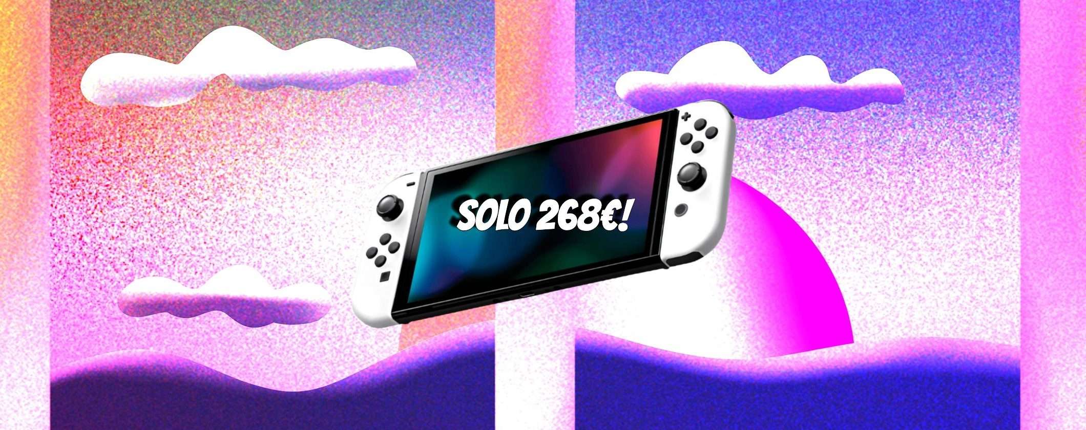 Nintendo Switch OLED Bianca: gioca ovunque, oggi a 268€