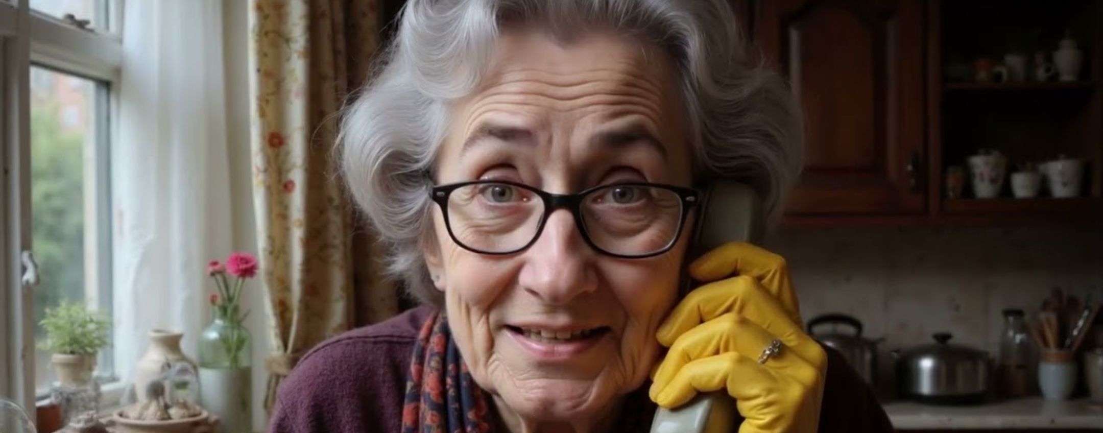 Nonna AI terr impegnati i truffatori al telefono