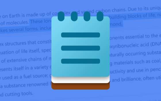 Windows: Rewrite di Notepad (Blocco note) riscrive i testi con l'AI