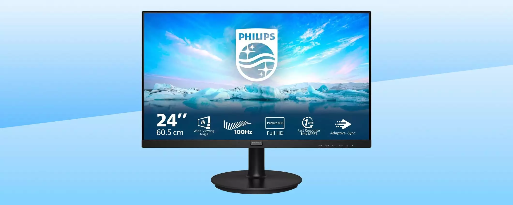 Monitor Philips (24 pollici, Full HD) con speaker a SOLI 69 euro