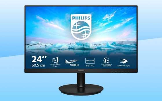 Monitor Philips (24 pollici, Full HD) con speaker a SOLI 69 euro