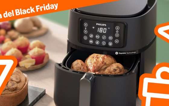 Friggitrice ad aria Philips con Wi-Fi: prezzo minimo al Black Friday