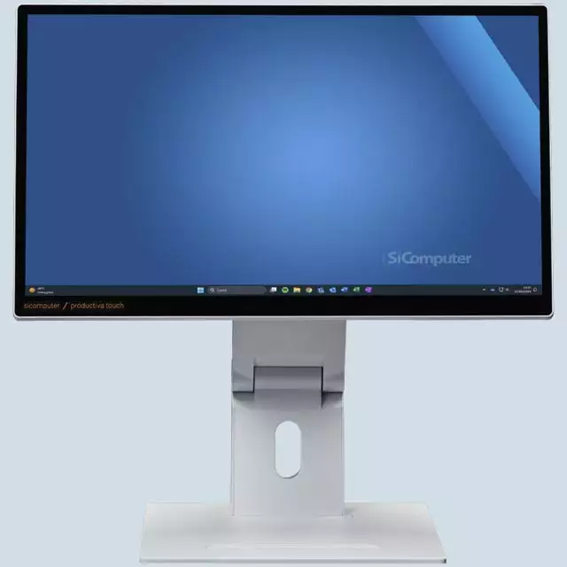 Il monitor di Productive One Touch è regolabile in altezza