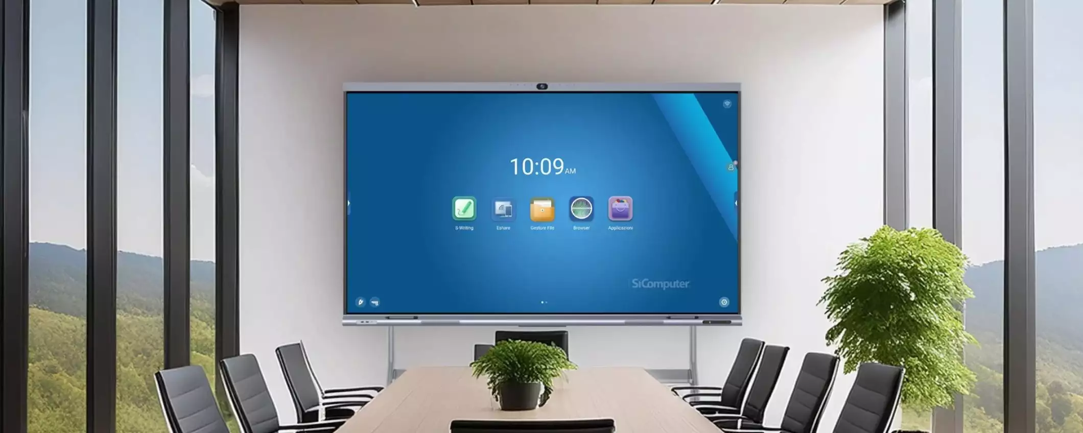 La digital board Scena NT98 è unica: 98 pollici, 4K e touch