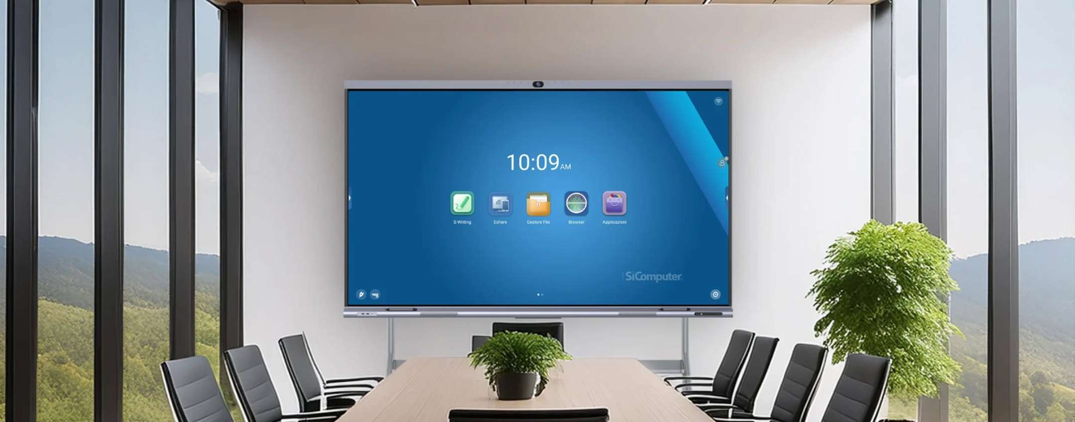 La digital board Scena NT98 è unica: 98 pollici, 4K e touch