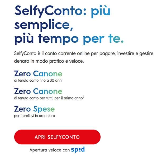 selfyconto apri