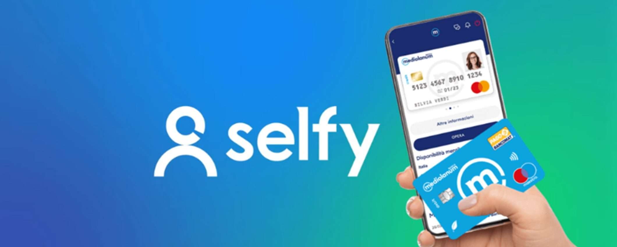 SelfyConto: conto online con carta di credito gratuita per 12 mesi