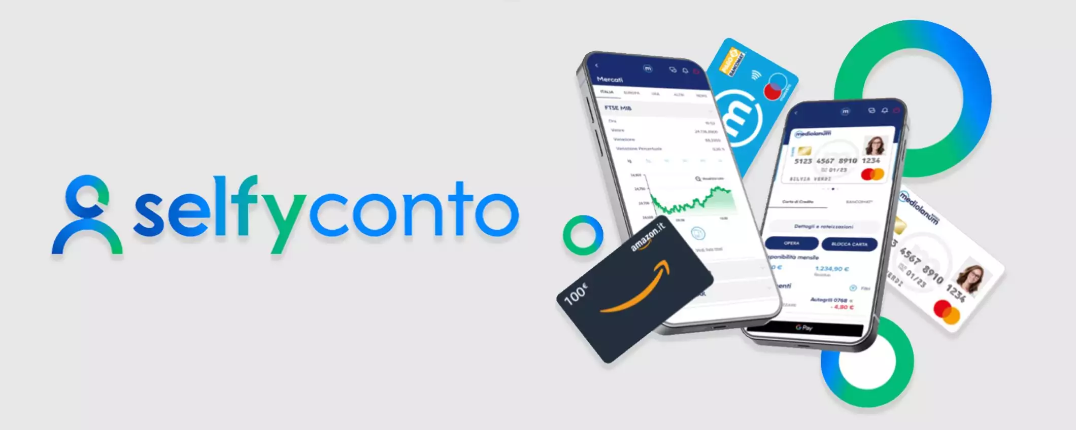 SelfyConto di Mediolanum: se lo apri ora ricevi un buono Amazon da 100€