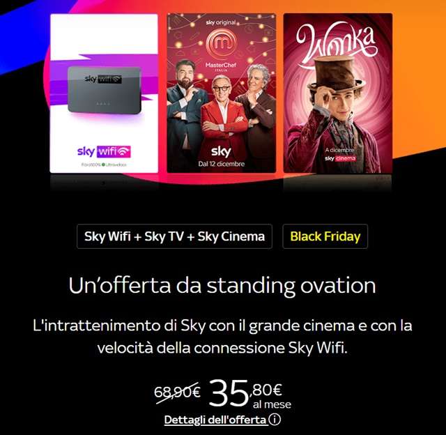 sky offerta black friday