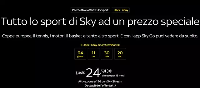 sky sport offerta