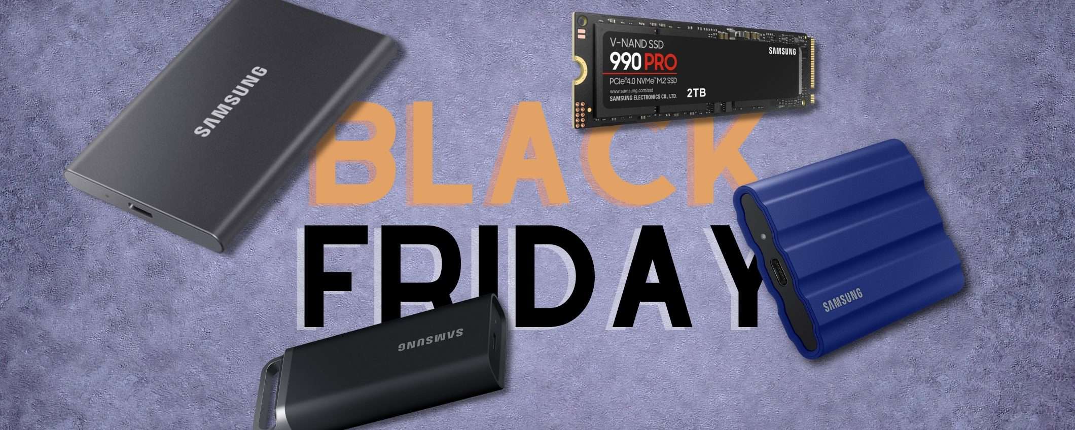 Samsung sconta tanti SSD al Black Friday: tutti i modelli in offerta