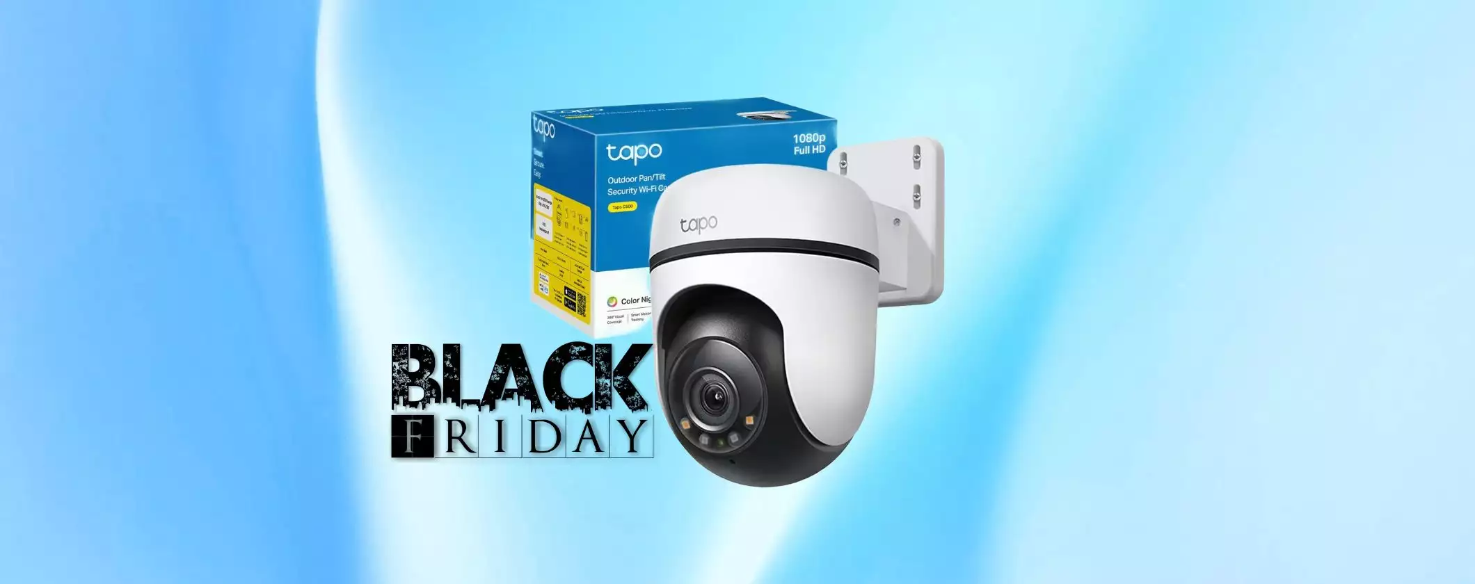 Telecamera WiFi Tapo da Esterno a prezzo sbriciolato con il Black Friday