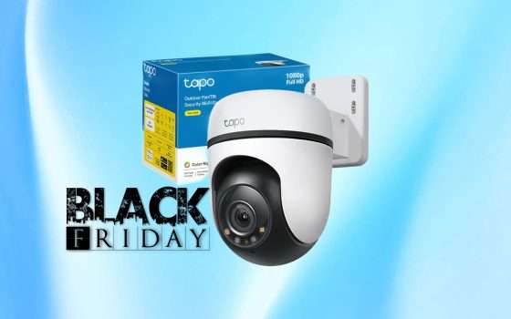 Telecamera WiFi Tapo da Esterno a prezzo sbriciolato con il Black Friday