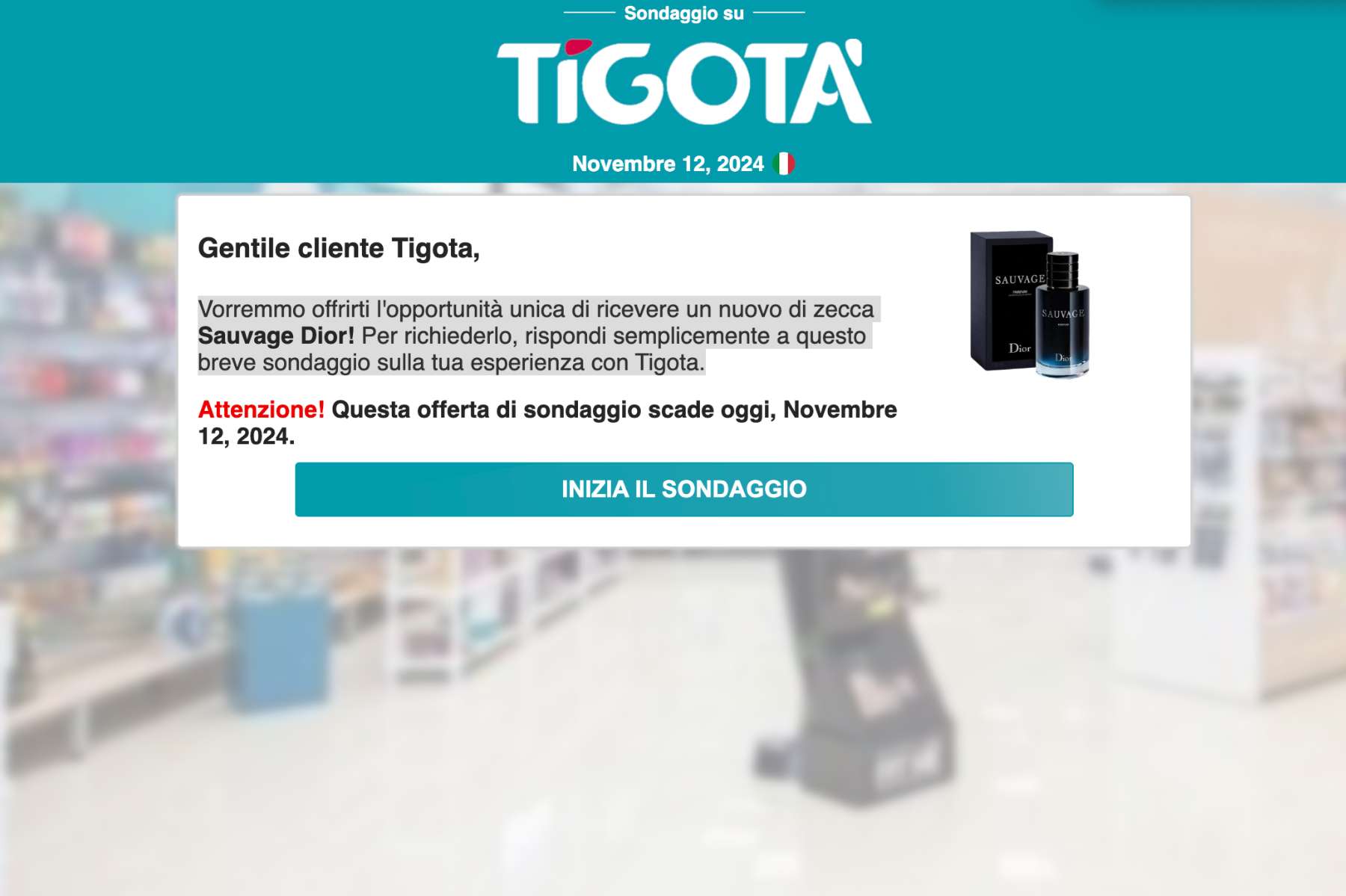 tigota-dior-sauvage-truffa-phishing