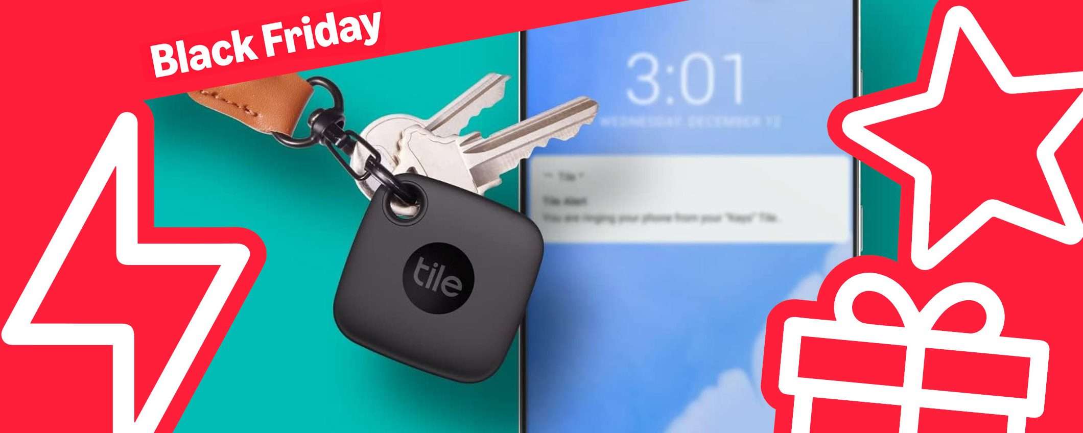 Tile Mate: il tracker a METÀ PREZZO per il Black Friday (12,49€)