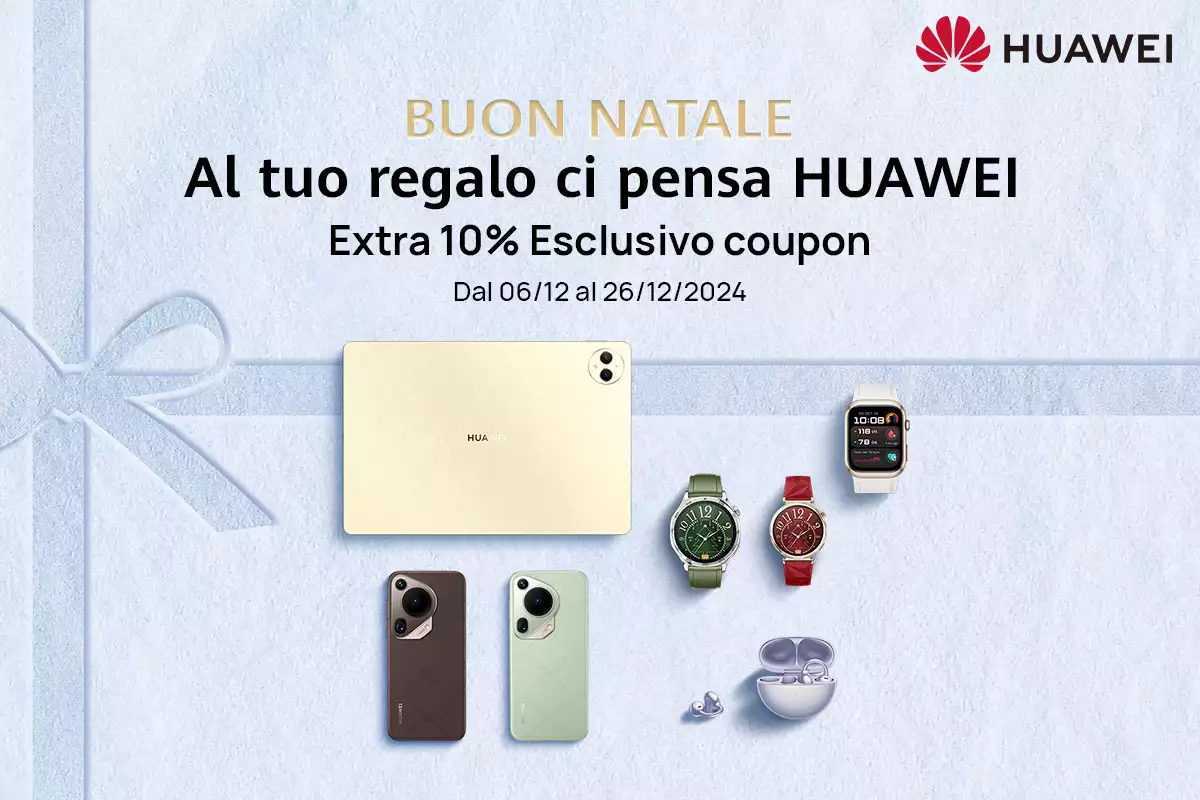 Promo di Natale HUAWEI: extra sconti per i tuoi regali!