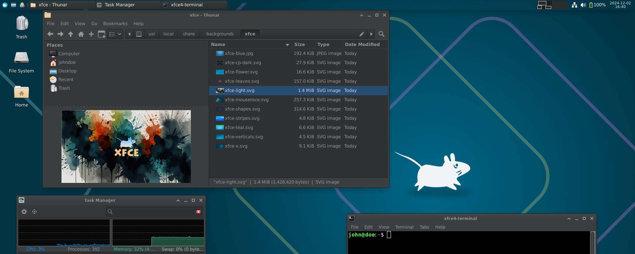 Xfce 4.20 rilasciato con supporto sperimentale a Wayland