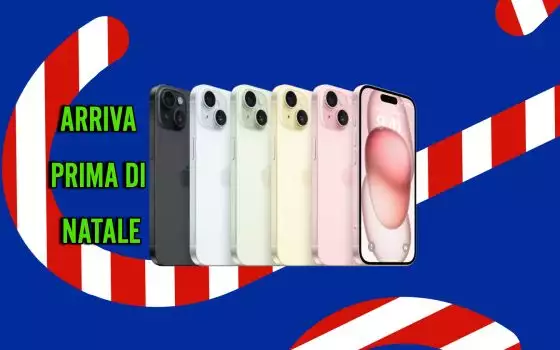 Apple iPhone 15 a 730€ su Amazon e arriva prima di Natale