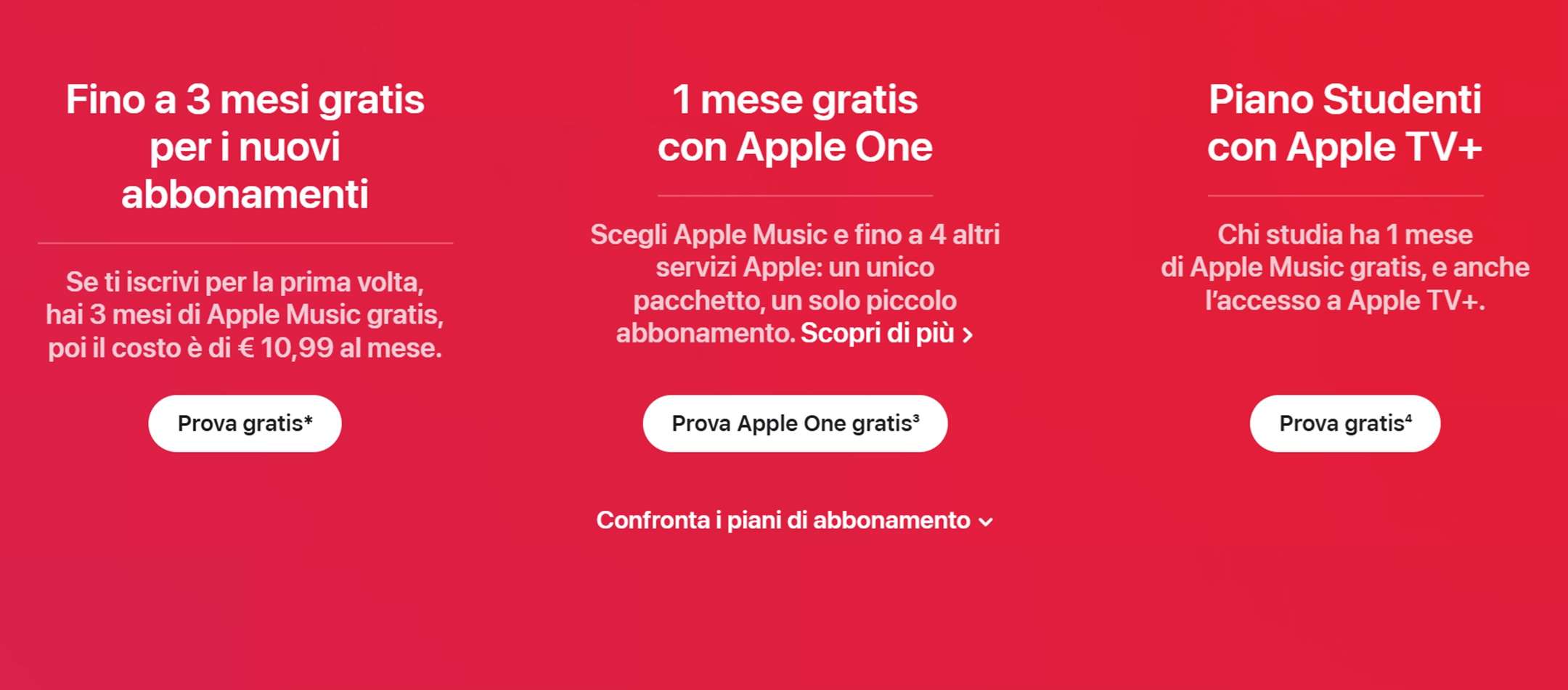 apple music offerta