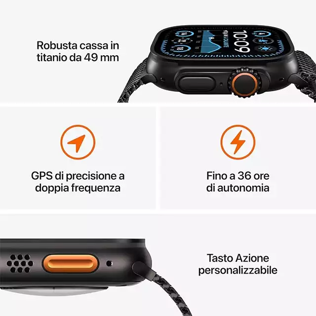 Le caratteristiche dello smartwatch Apple Watch Ultra 2