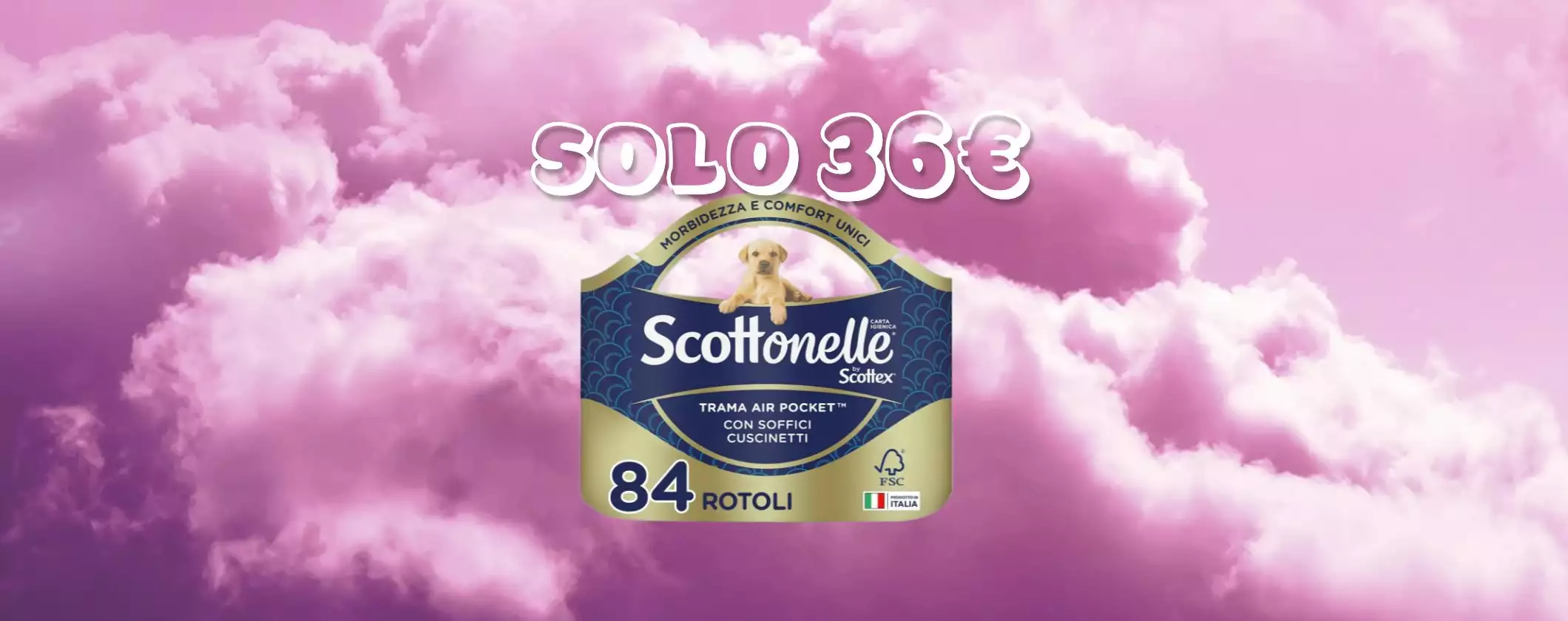 Carta Igienica Scottonelle Scottex: al Black Friday 84 rotoli a 36€