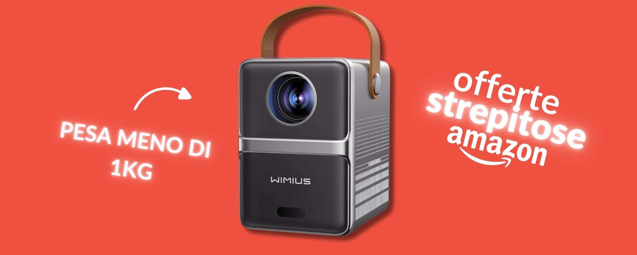 Neanche 45€ per un proiettore veramente Portatile e Full HD: bomba