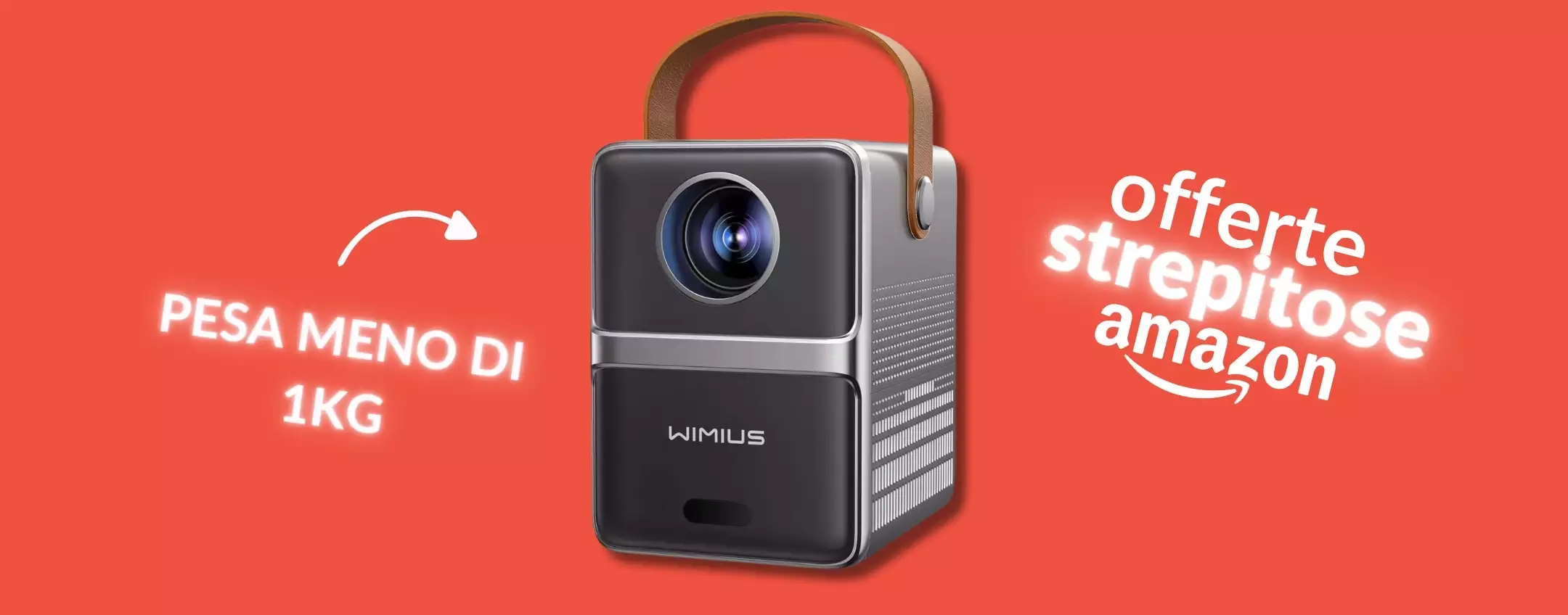 Neanche 45€ per un proiettore veramente Portatile e Full HD: bomba