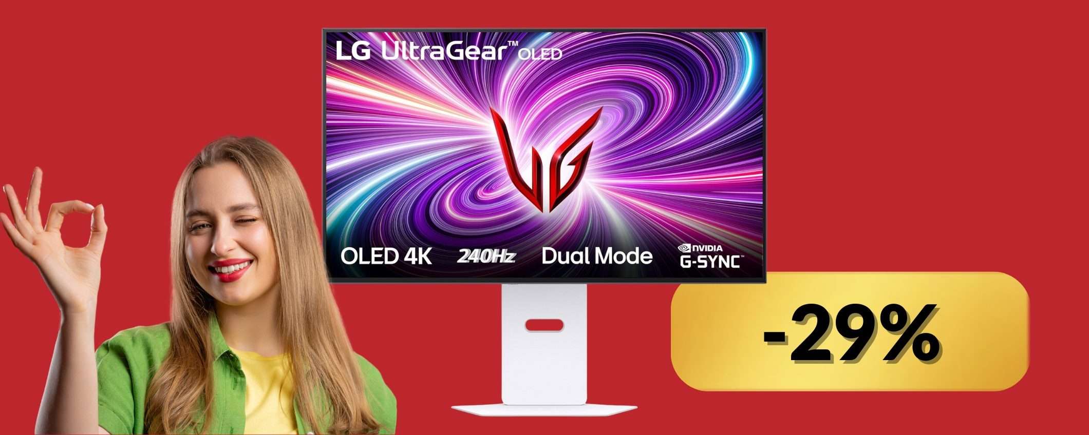 LG UltraGear OLED monitor UHD 4K ti fa entrare nel vivo del gioco