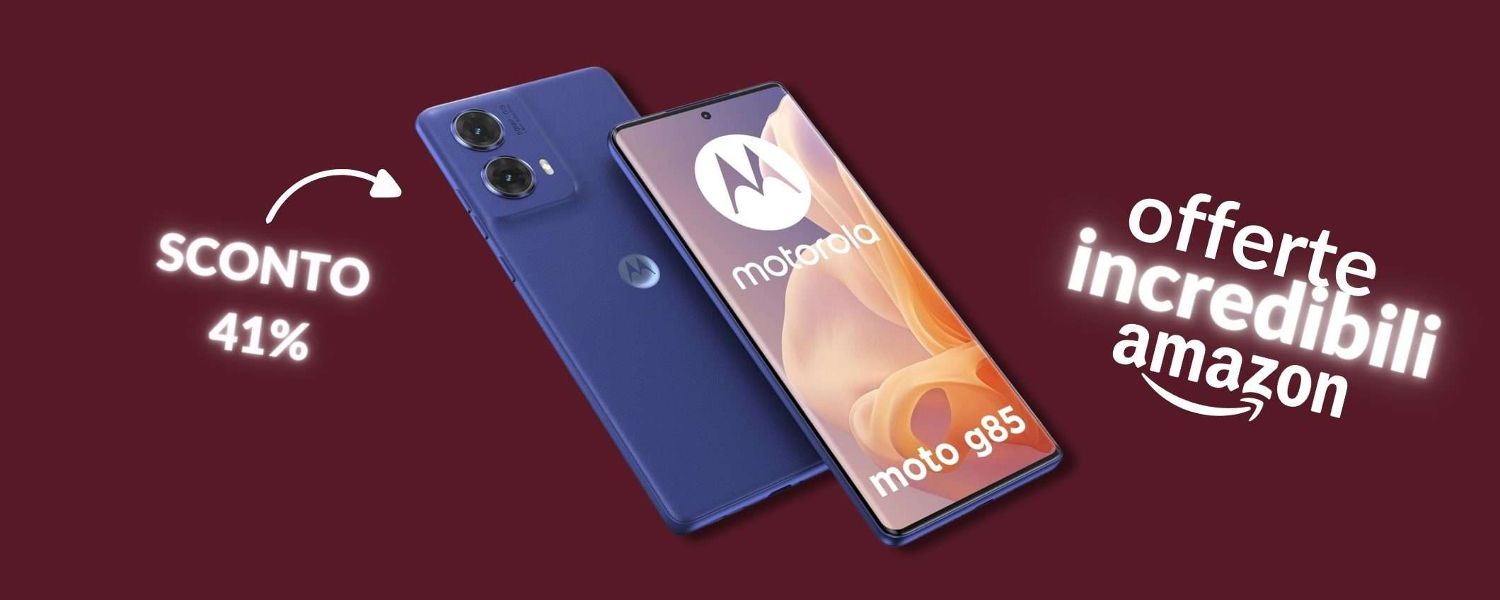 MOTOROLA g85 5G a meno di 200€ è uno smartphone che ammalia