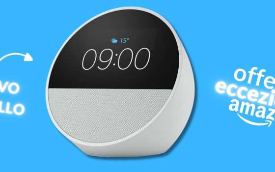 NUOVO Echo Spot con display e sveglia intelligente in EXTRA sconto