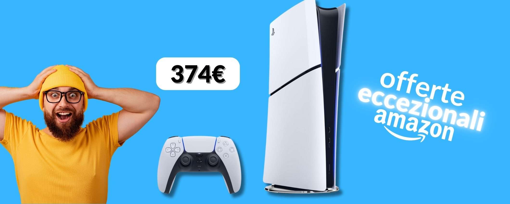 PlayStation 5 Digital Slim torna a 374€ in 5 rate e arriva prima di Natale