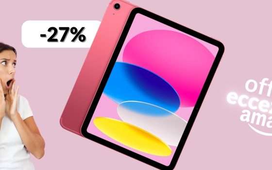 Apple iPad 10ª gen da capogiro: la versione 256GB con 200€ di sconto