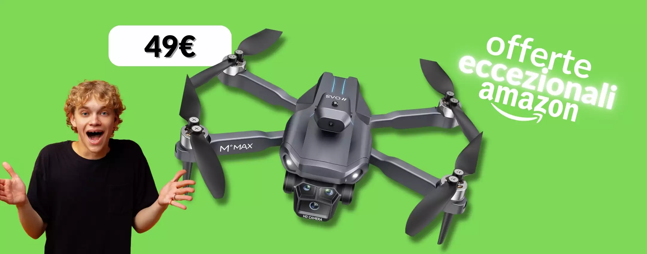 HYTOBP M°MAX: il drone che con 50€ ti regala riprese FHD, solo Amazon