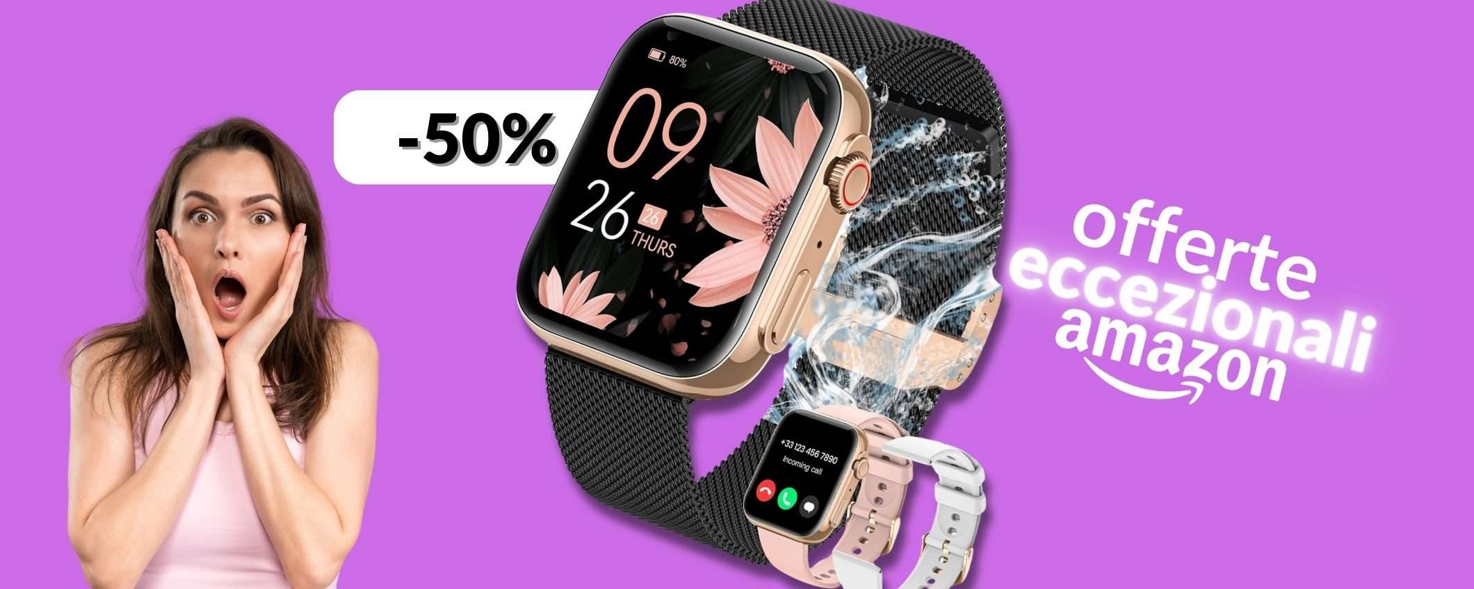 COUPON 50% per lo smartwatch che rimpiazza il telefono: su Amazon