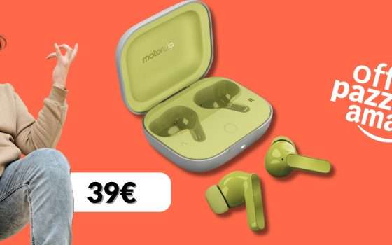 Motorola Moto Buds: audio intenso e prestazioni da sogno con soli 39€