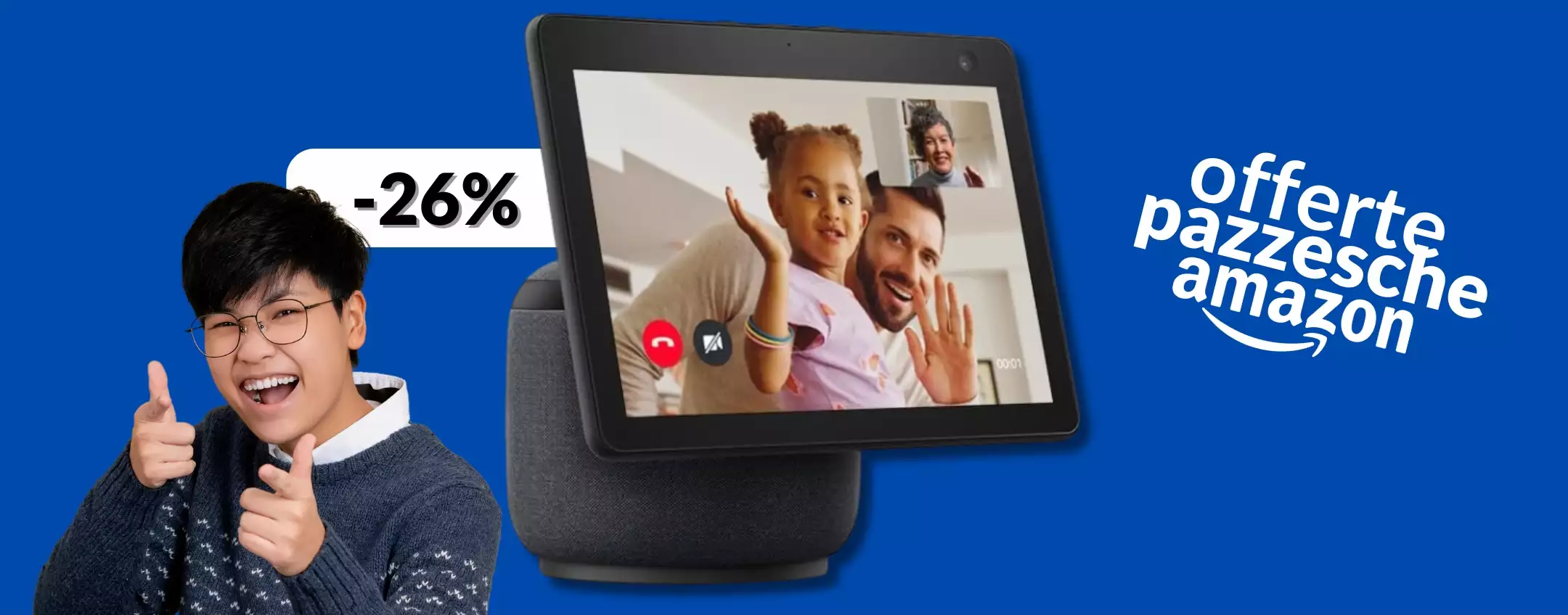 Echo Show 10 si sposta con te: Alexa e schermo gigantesco (-26%)