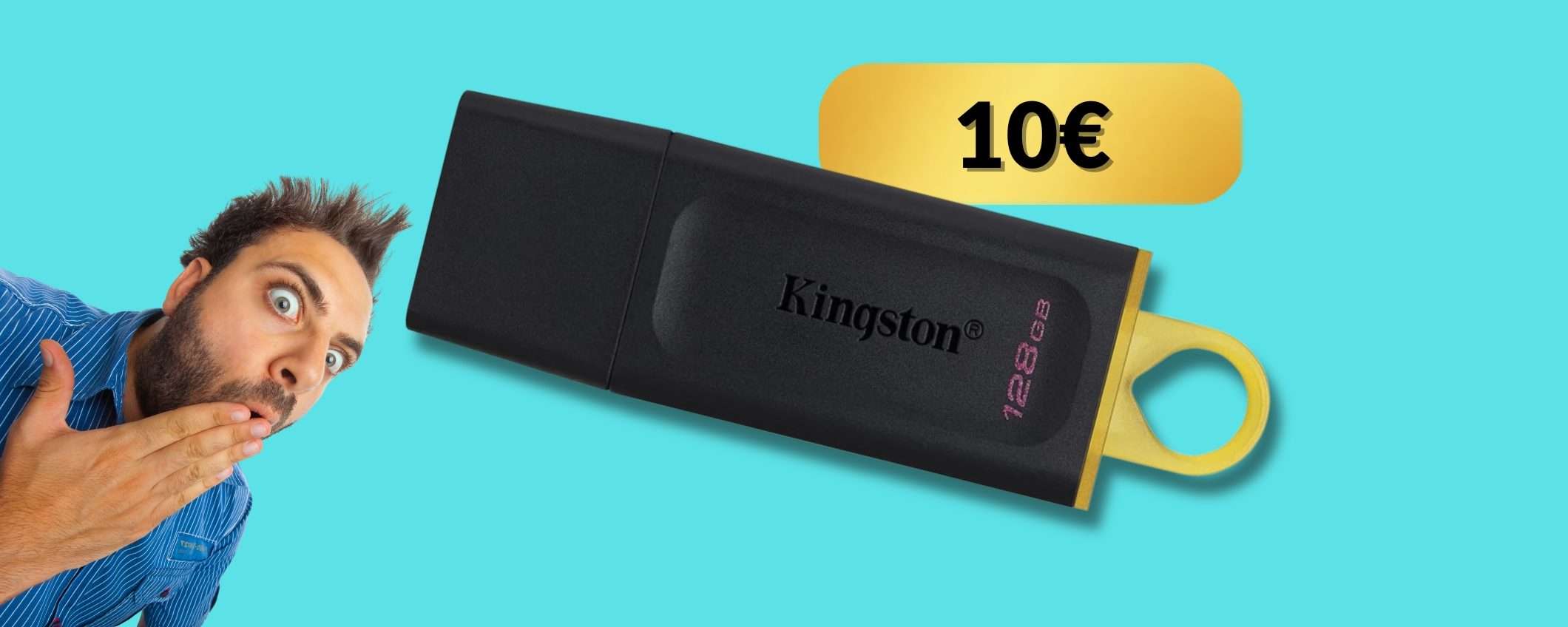 Spazio finito? Ottienine altro con questa Chiavetta USB Kingston 128GB