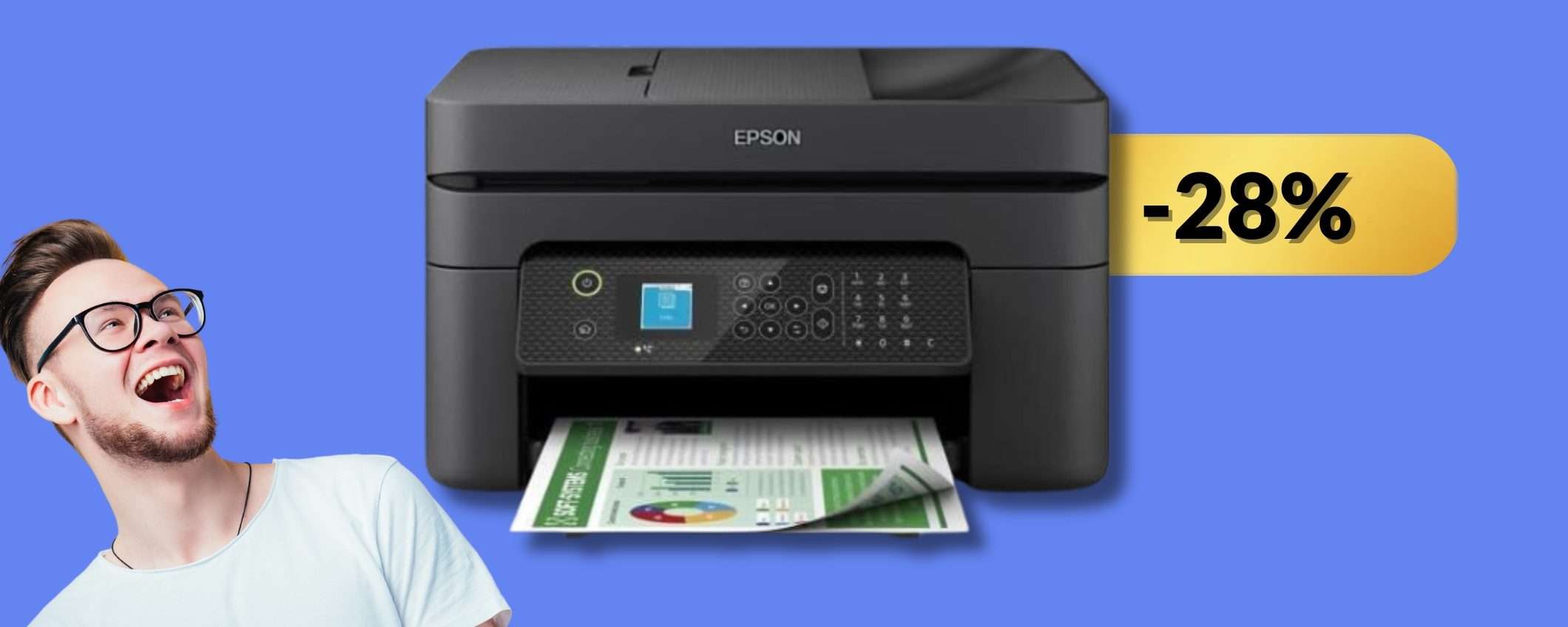 Stampante multifunzione A4 Epson: a questo prezzo è surreale (-28%)