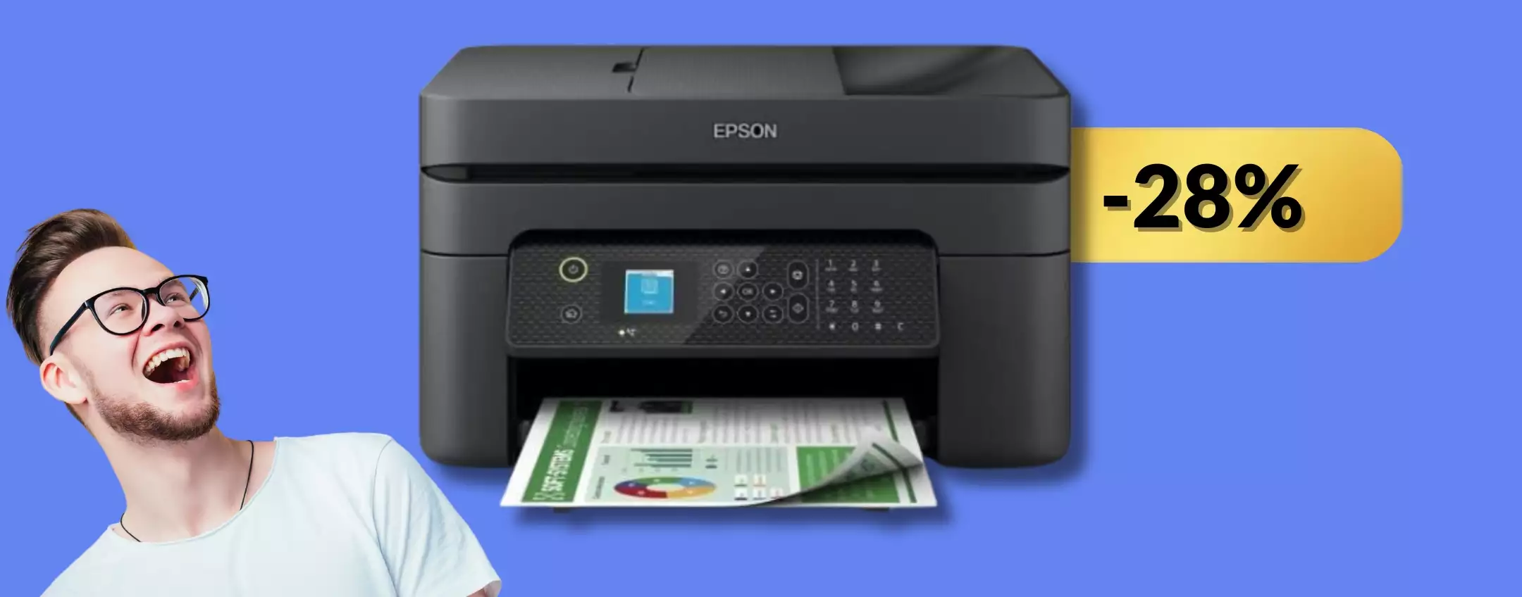 Stampante multifunzione A4 Epson: a questo prezzo è surreale (-28%)