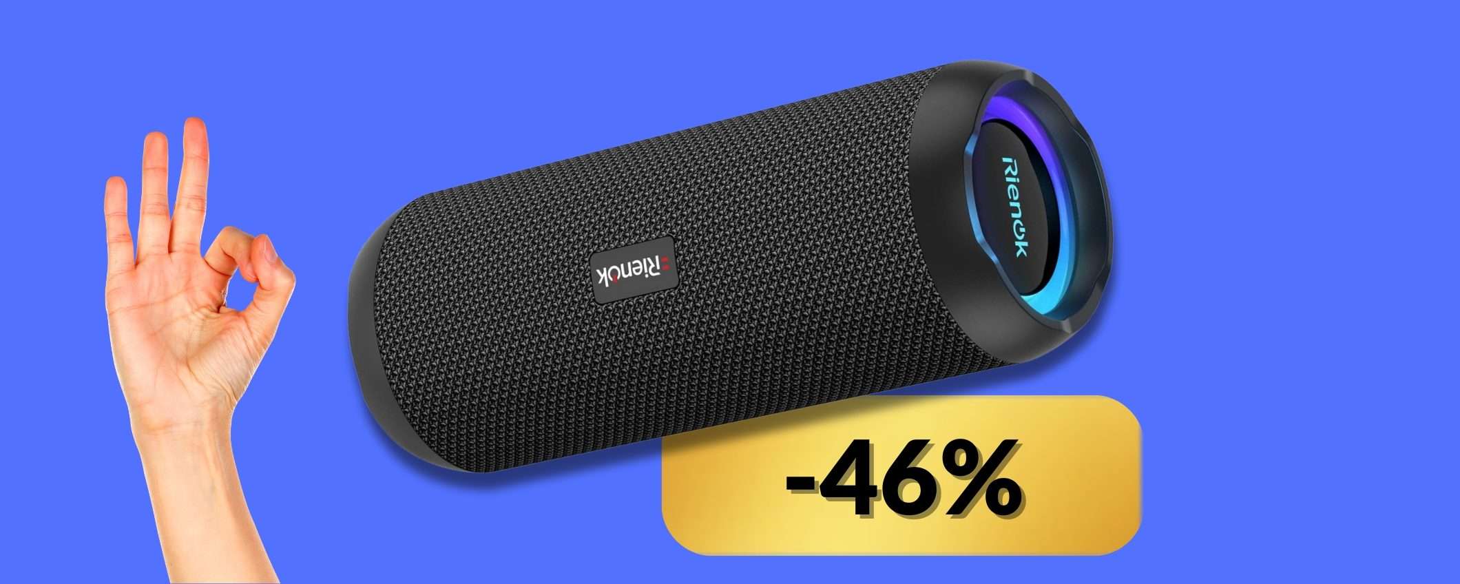 Cassa Bluetooth portatile: anche come soundbar è una bomba (32€)