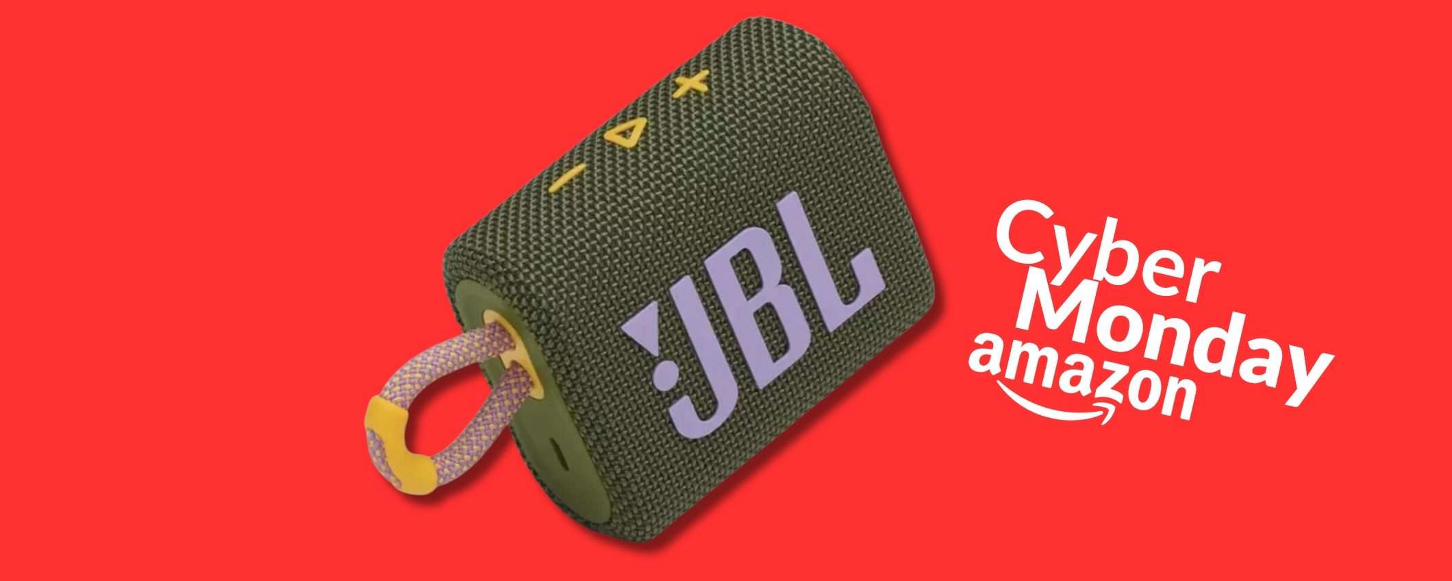 JBL GO 3 è lo speaker Bluetooth che rende la musica portatile, scontone