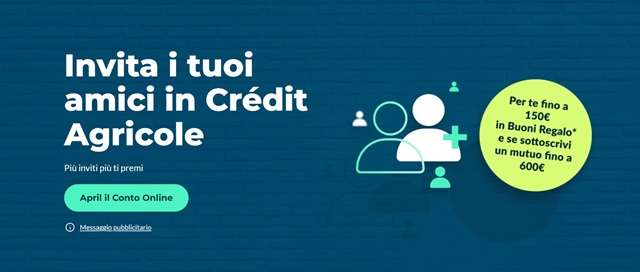 credit agricole buoni regalo amazon