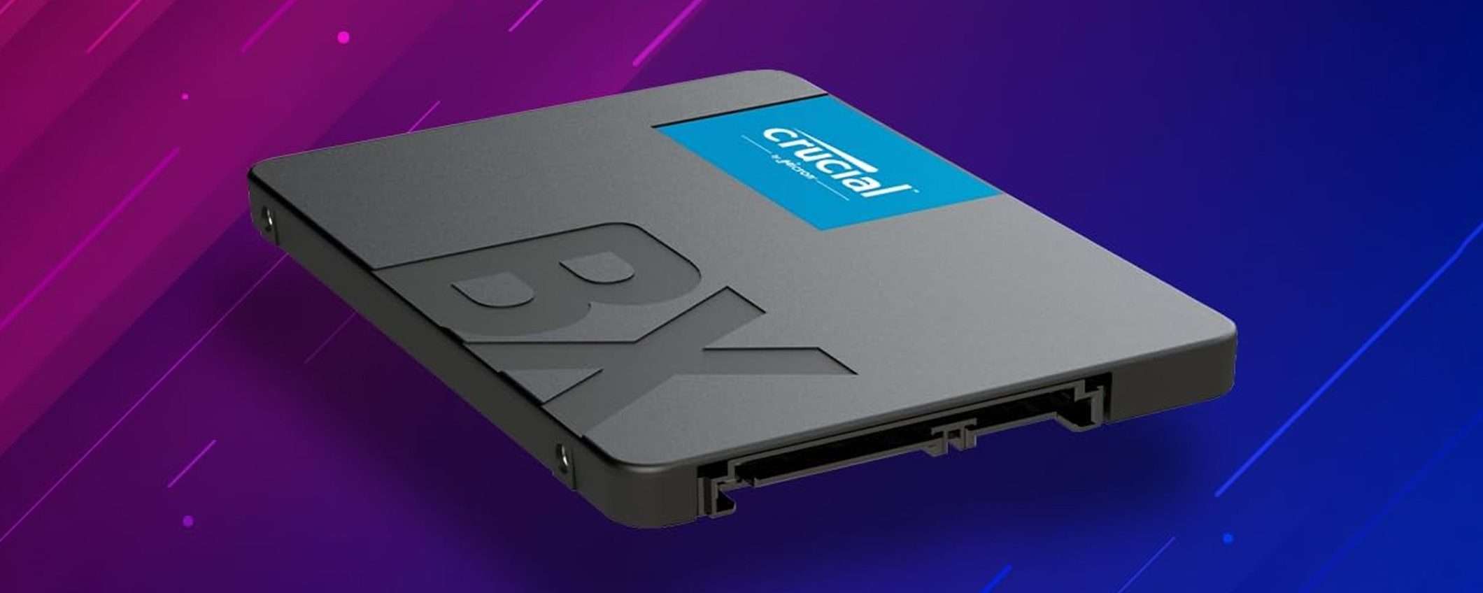 SSD 1 TB: Crucial BX500 al MINIMO STORICO (-35%)